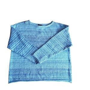 Talbots NWT Sweater Light Blue Cotton Blend Long Sleeve Women's CottageCore